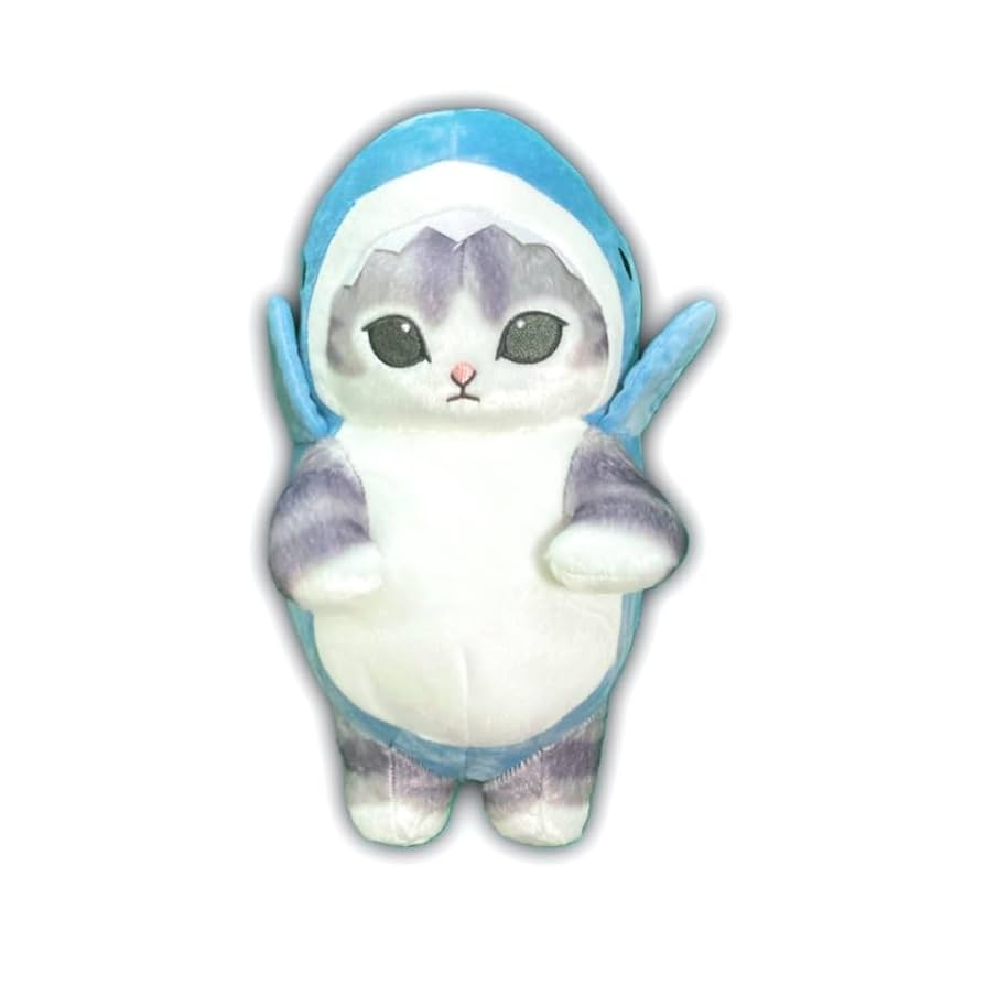 Amazon.co.jp: mofusand サメにゃん BIGぬいぐるみ ～上手に